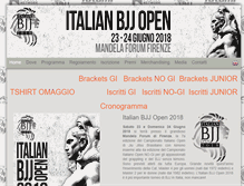 Tablet Screenshot of italianbjjopen.com